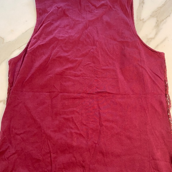 Burgundy Anthropologie Lace Top - Picture 5 of 5